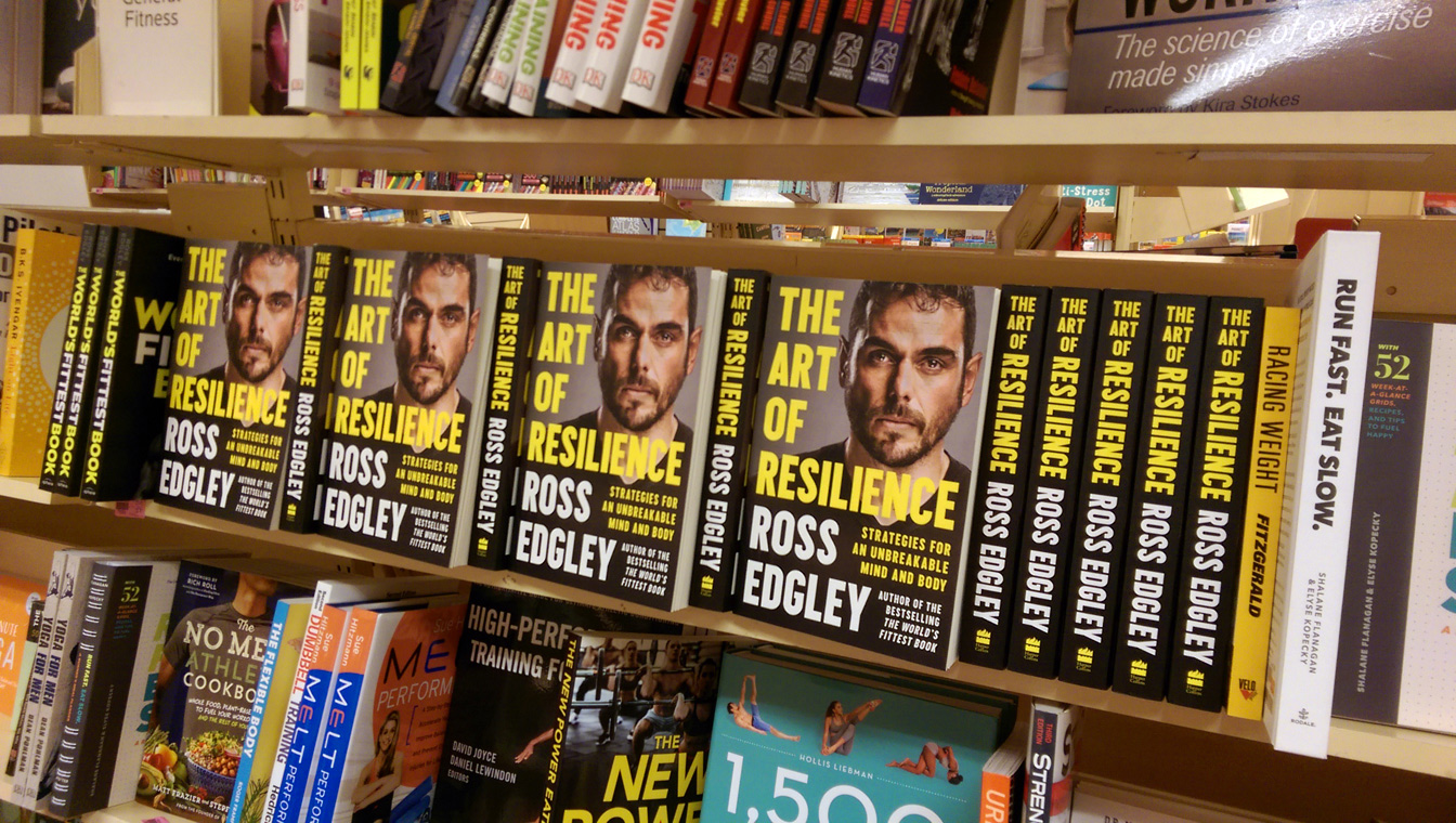 The Art of Resilience had almost a whole shelf to itself when I bought it in Sydney — plus another small shelf around the corner from this one, plus another spot elsewhere in the shop - Survival Books - Survival, Sustainable Living