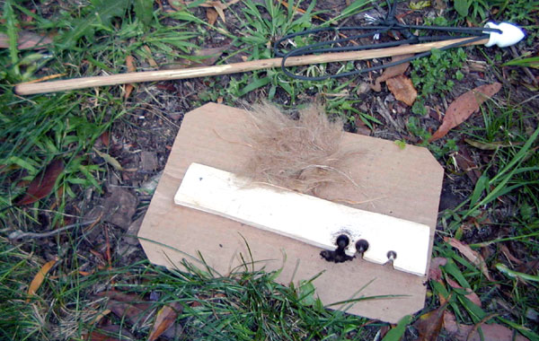 Hand Drill Fire Kit - All the Pieces