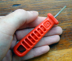 Metal match in handle