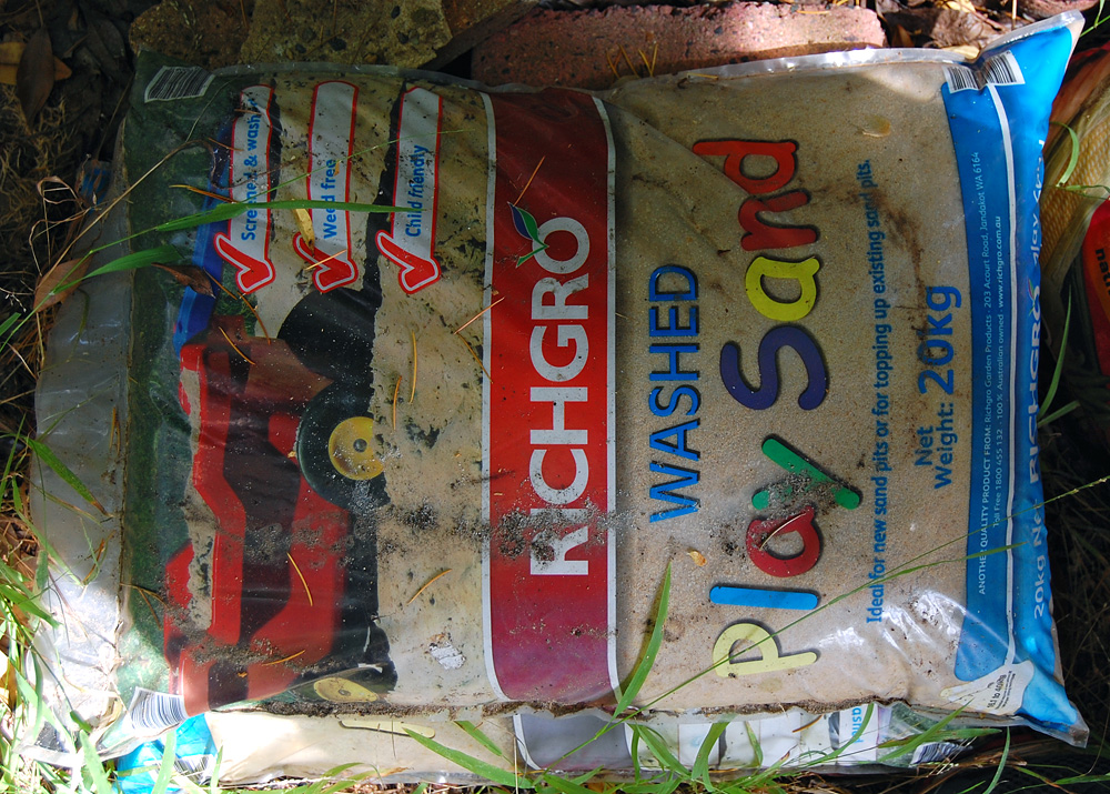 This is the sand that I used, I got four bags of it from a local hardware store - Make an Instant Tracking Box to Learn Animal Tracking - Survival.org.au